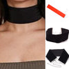 Soft 1PC 2021 Wide Black Clavicle Necklaces Comfortable Adjustable  Drop Shipping Red White