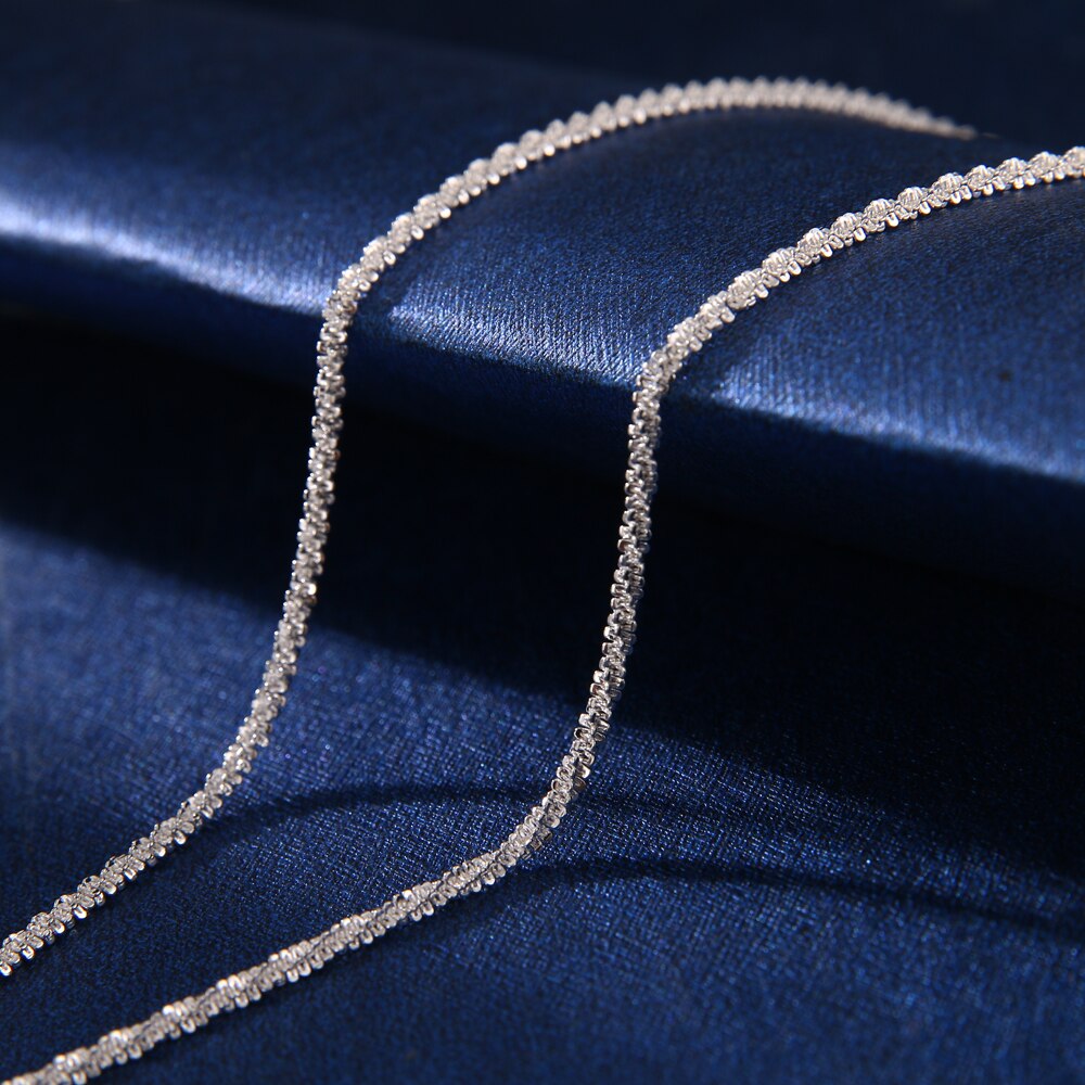 Soft Choker Necklace Simple Strip Geometric Cubic Zircon Necklace Silver Color Clavicle Chain Charm Necklace For Women