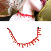 Soft Glue Blood Drop Necklace Halloween Creative Costume Party Props Multilayer Necklace Pendant Halloween Cosplay Props