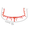 Soft Glue Blood Drop Necklace Halloween Creative Costume Party Props Multilayer Necklace Pendant Halloween Cosplay Props