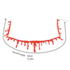 Soft Glue Blood Drop Necklace Halloween Creative Costume Party Props Multilayer Necklace Pendant Halloween Cosplay Props