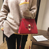 Soft PU sequins single shoulder inclined  hardware chain  lock slanting Solid  Casual occasion  Decoration bag