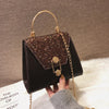 Soft PU sequins single shoulder inclined  hardware chain  lock slanting Solid  Casual occasion  Decoration bag