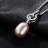 Solid Silver 925 Sterling Silver Necklace Pendant 10-11mm Natural Pearl Woman Glamour Jewelry Wedding Gifts