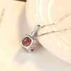 Solid silver 925 Sterling Silver Necklace Morgan Stone AAA Zircon Pendant Silver Necklace Women's High Jewelry Wholesale