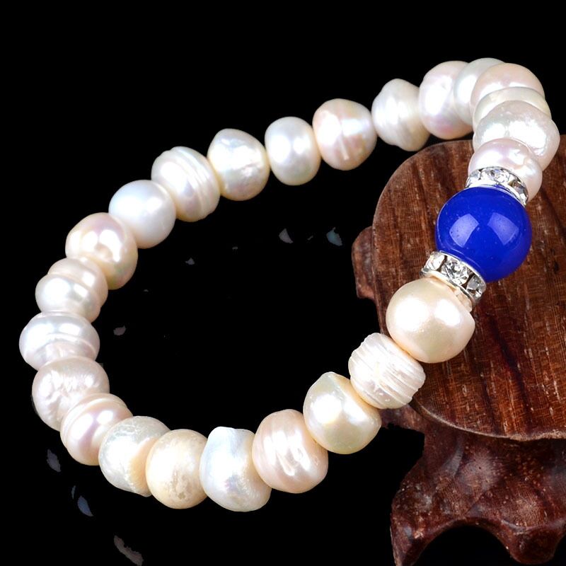 2020 Armbanden Voor Vrouwen 8-9mm Baroque Bracelet Natural Pearl 6 Color For Choice Christmas Gift For Women