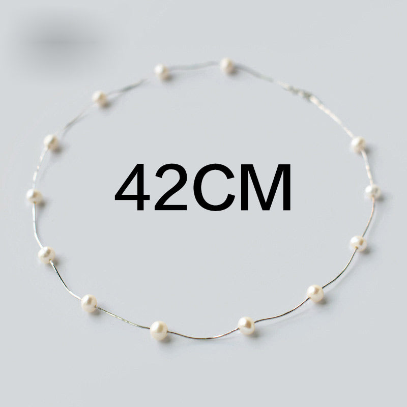 2020 Real Ketting Necklace 925 Sterling Jewelry 100% Natural Pearl Necklaces Women Sterling-silver-jewelry