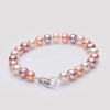 Armbanden Voor Vrouwen 7-8mm Natural Pearl Bracelet For Women White/multi-color Four Types Fashion Charm