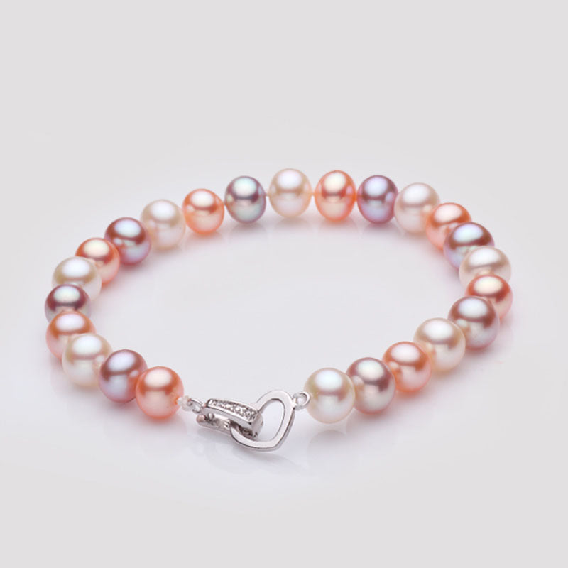 Armbanden Voor Vrouwen 7-8mm Natural Pearl Bracelet For Women White/multi-color Four Types Fashion Charm