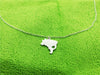 South America Country Geography Map Brazil Charm Pendant Brazilian Brasil Pride Love Heart Sao Paulo City Souvenir Necklaces