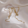 South Korea Trend Baroque Pearl Necklace Women Contracted Temperament Elegant Pearl Pendant Clavicle Chain Jewelry Gifts