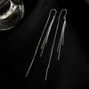 South Korea's design jewellery simple atmosphere long line tassel earrings ear line elegant women's thin earrings