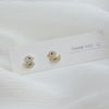 South Korea's design jewelry simple cute little duck zircon earrings student gift women's daily wild earrings