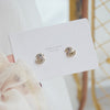 South Korea's design jewelry simple cute little duck zircon earrings student gift women's daily wild earrings