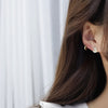 South Korea's design jewelry simple cute little duck zircon earrings student gift women's daily wild earrings