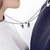 Spaceman Magnetic Pendant Necklace For Lovers Astronaut Creative Star Couple Necklaces Friendship Jewelry Anniversary Gift