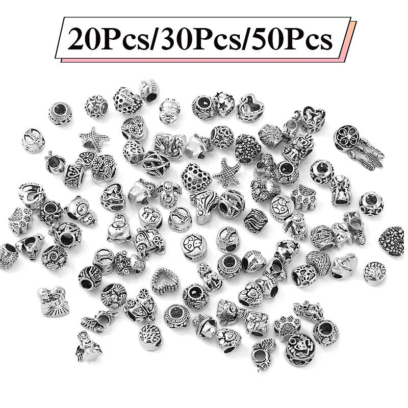 Sparkling 5000 Style Mixed Random Zinc Alloy Beads Charms Fit Original Brand Bracelet For Women Men Jewelry Making Special Offer