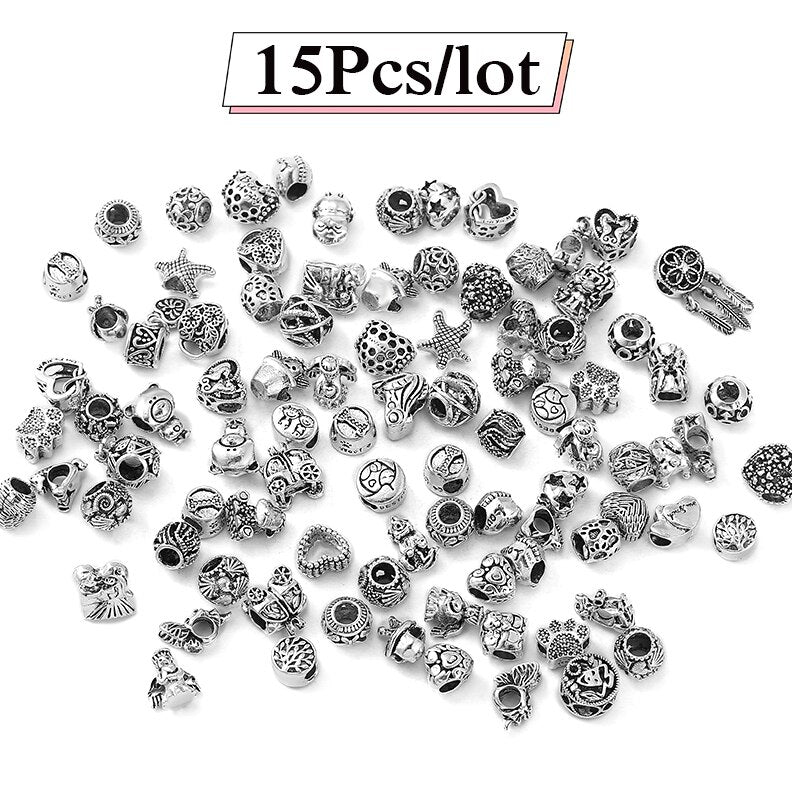 Sparkling 5000 Style Mixed Random Zinc Alloy Beads Charms Fit Original Brand Bracelet For Women Men Jewelry Making Special Offer