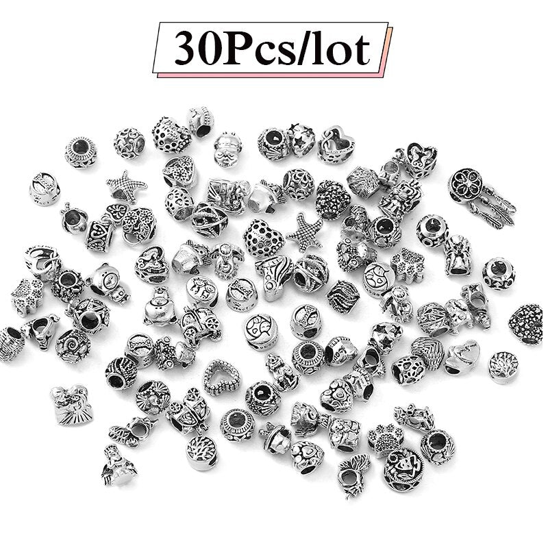 Sparkling 5000 Style Mixed Random Zinc Alloy Beads Charms Fit Original Brand Bracelet For Women Men Jewelry Making Special Offer