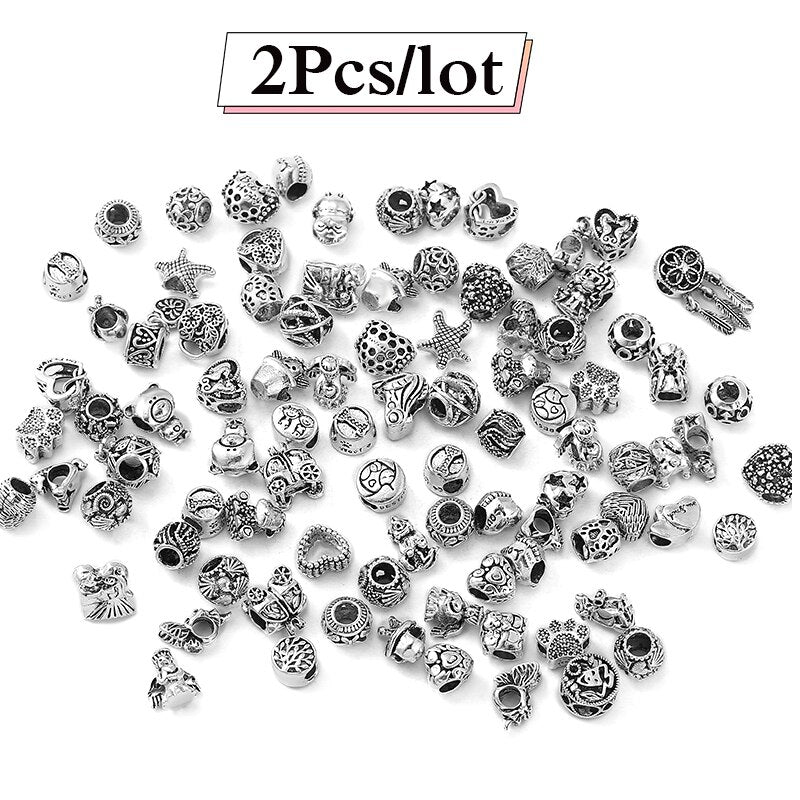 Sparkling 5000 Style Mixed Random Zinc Alloy Beads Charms Fit Original Brand Bracelet For Women Men Jewelry Making Special Offer