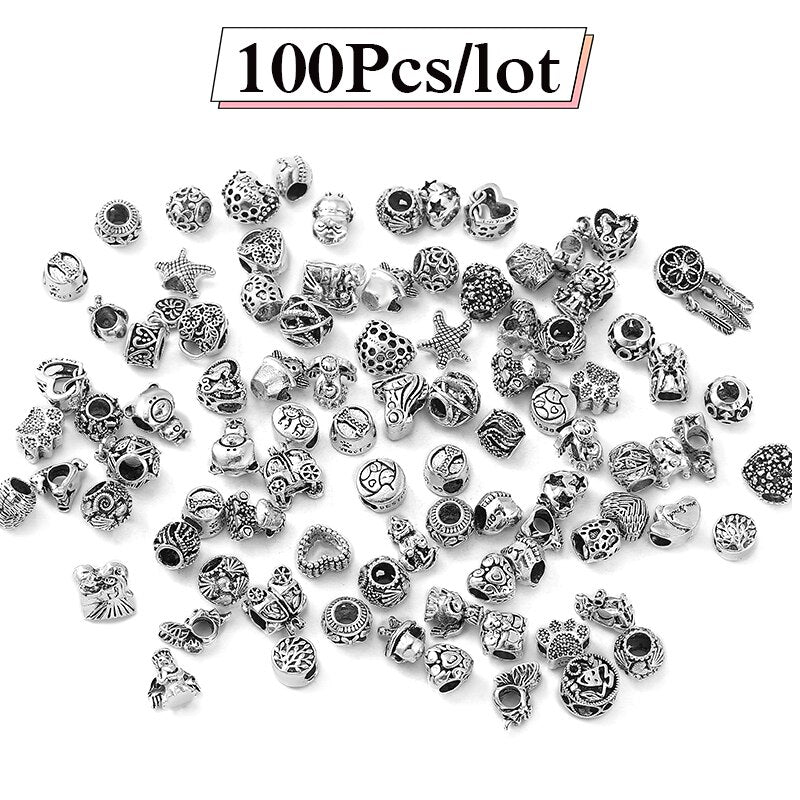 Sparkling 5000 Style Mixed Random Zinc Alloy Beads Charms Fit Original Brand Bracelet For Women Men Jewelry Making Special Offer