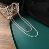 Sparkling Choker Necklace Simple Silver Color Sexy Clavicle Chain Korean Luxurious Jewelry for Women Temperament Necklaces Girls