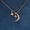 Sparkling Moon And Star Necklaces Pendants for Women Necklace Jewelry Gift