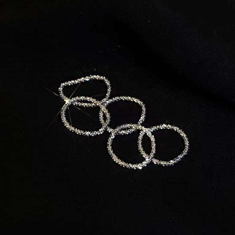 Sparkling Rings For Women Engagement Female Ring  Jewelry Designer Korean Style Aesthetic Accessories GaaBou Jewellery