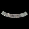 Sparkling Silver Color Crystal Collar Chain Choker Necklace Bridal Women Wedding Party Diamante Rhinestone Choker Jewelry Gifts