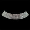 Sparkling Silver Color Crystal Collar Chain Choker Necklace Bridal Women Wedding Party Diamante Rhinestone Choker Jewelry Gifts