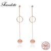 Ball Design Long Hanging Tassel Drop Dangle Earrings Gold Color Creative Planet Natural Shell Jewelry Women Gift zk40