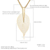 Special Leaves Leaf Sweater Pendant Necklaces Rose Gold Silvery Long Chain Jewelry for Women Birthday Gift Bijoux Femme Colli