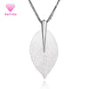 Special Leaves Leaf Sweater Pendant Necklaces Rose Gold Silvery Long Chain Jewelry for Women Birthday Gift Bijoux Femme Colli
