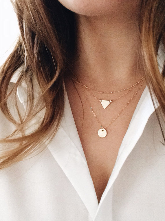 Special-Offer-Limited-Trendy-Women-Pendant-Necklaces-Sterling-Jewelry-Sequins-Triangles-Tassel-Multilayer-Necklace-33079