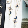 Special Star Moon Necklace women's sweater chain long 2021 star moon love s2092n