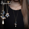 Special Star Moon Necklace women's sweater chain long 2021 star moon love s2092n