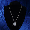 Special offer 925 Stamped Silver classic Round card Pendant Necklace For Women Holiday gifts party wedding accessories Jewelry