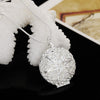 Special offer 925 Stamped Silver fine Round photo frame Pendant Necklace For Women Christmas gift wedding party Jewelry