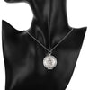 Special offer 925 Stamped Silver fine Round photo frame Pendant Necklace For Women Christmas gift wedding party Jewelry