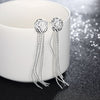 Special offer 925 Sterling Silver Pretty rose flower bangle rings Bracelets necklace earrings Jewelry set for women party gifts