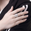 Special offer 925 Sterling Silver rings Bracelets Jewelry set for woman Pretty wide Weave bangle adjustable Party gifts