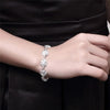 Special offer Pretty Rose flower 925 sterling Silver Pendant ring Bracelet necklace earring stud for women Jewelry set