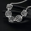 Special offer Spiral pattern Pendant 925 Stamped Silver Necklace For Women fine party Wedding Jewelry Christmas gifts