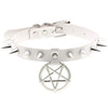 Spike Punk Choker Collar For Girl Goth Pentagram Necklace Emo Neck Strap Cosplay Chocker Gothic Accessories