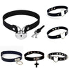 Spike Rivet Punk Necklaces Sexy Gothic Pu Leather Goth Heart Cross Choker Necklace on Neck Round Collar Necklace Women Jewelry