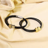 Splicing Beads Building Block Pendants Puzzle Leather Bracelet Custom Family Friends Names Men Jewelry Valentine's Day Gifts