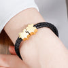 Splicing Beads Building Block Pendants Puzzle Leather Bracelet Custom Family Friends Names Men Jewelry Valentine's Day Gifts