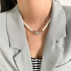 Spring Vintage Trend Love Pearl Planet Shape Women's Party Necklace Jewelry Clavicle Necklace Gift Hangzhi 2021
