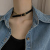 Spring and Summer Ladies Simple Leather Chain Necklace Gifts Ladies Exquisite Jewelry