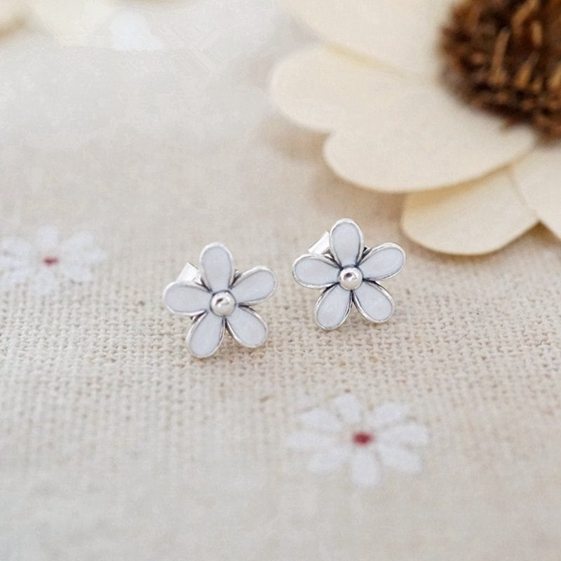 Spring collection silver 925 jewelry flowers and butterfly stud earrings for women 925 sterling silver jewelry brinco Memnon